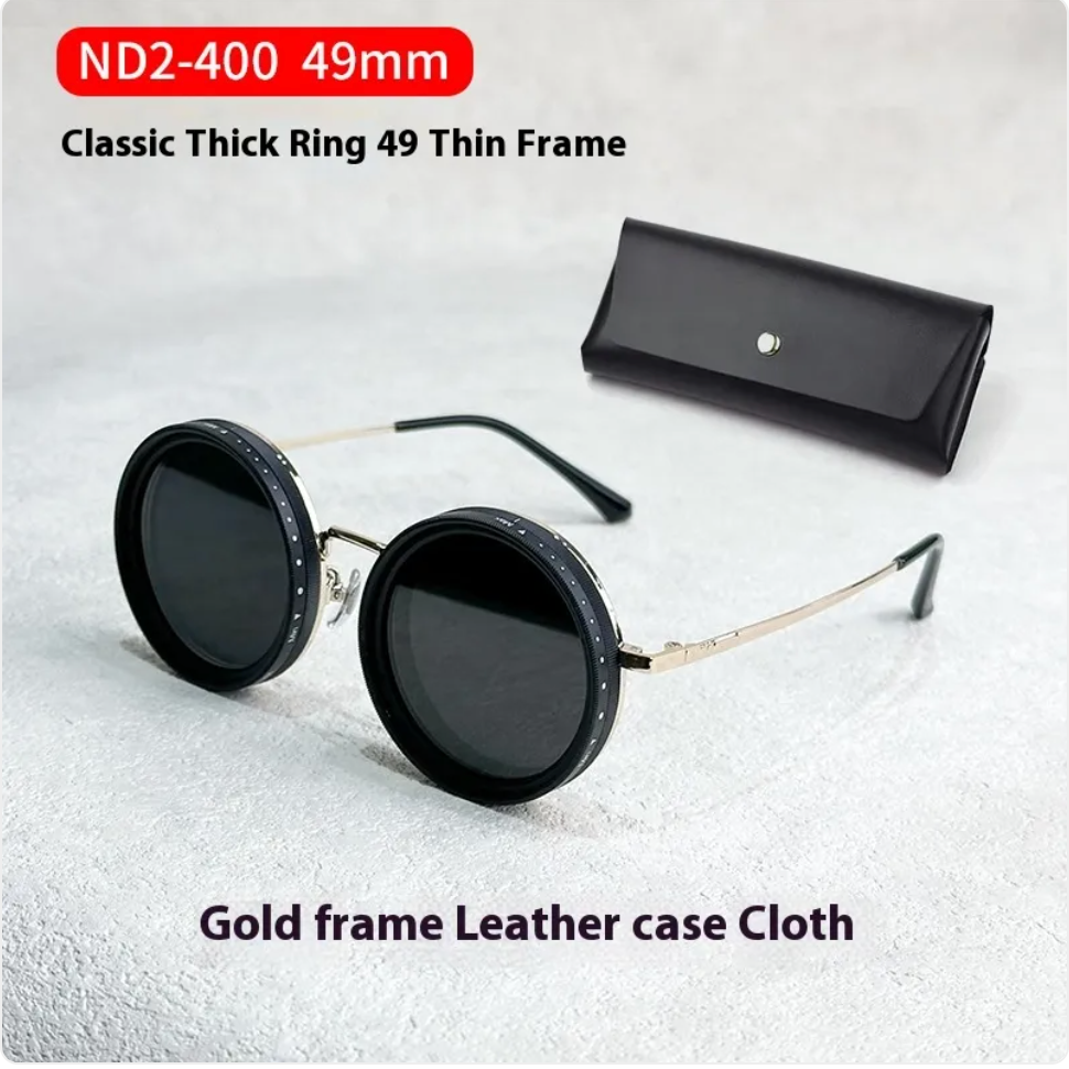 Adjustable 9-Level Light-Reducing UV Protection Glasses Case