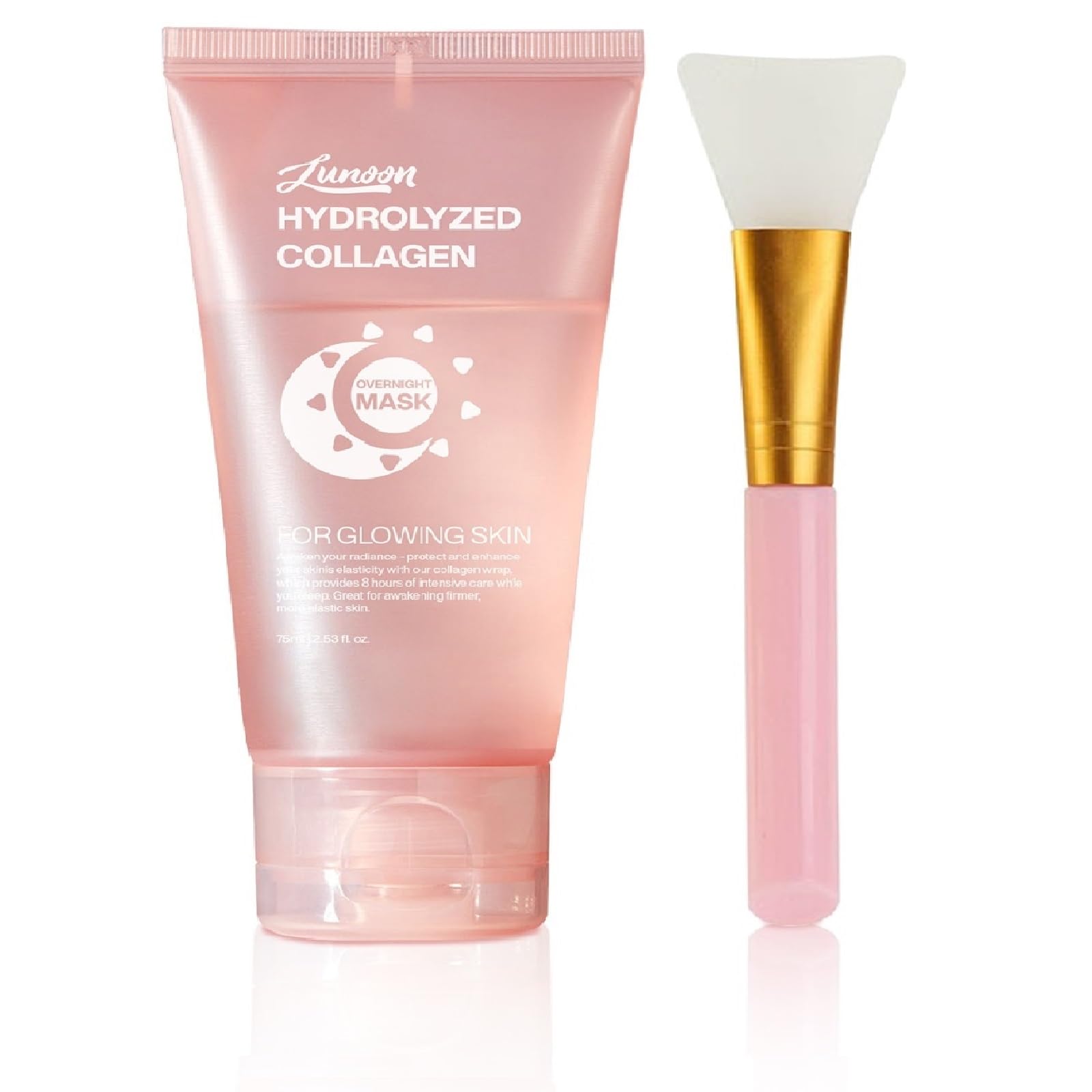 ZTSGU Collagen Night Wrapping Mask Pore Minimizing Reduces Sagging Elasticity Improvement Overnight Collagen Hydration Face Mask. (1Pcs)